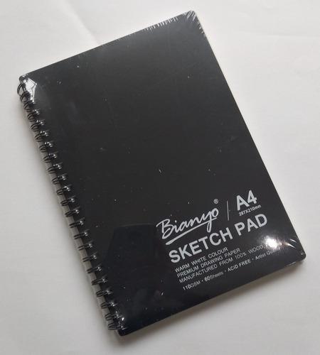 Sketch Pad Bitácora Anillada Tipo Cuaderno A4 110g.