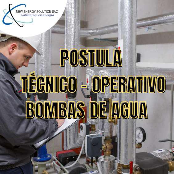 Técnico especialista en bombas de agua en Lima