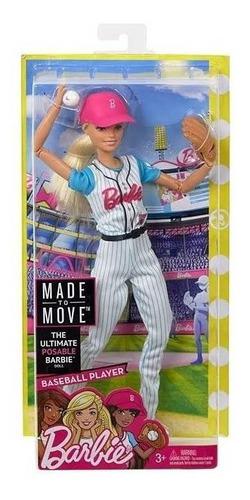 Barbie Beisbolista Movimientos Articulables