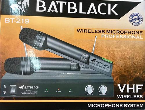 Micrófonos Inalámbricos Batblack Vhf, Cantantes Y