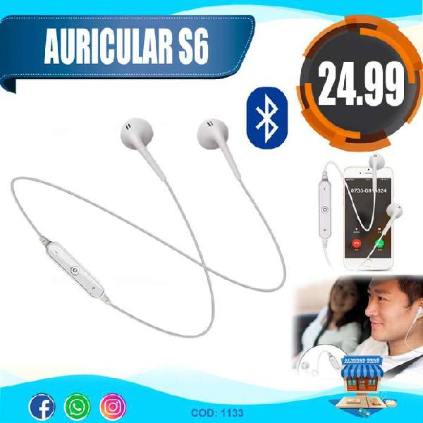 Auricular S6 Con Bluetooth