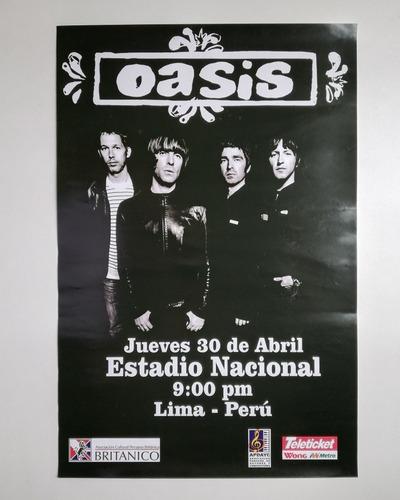 Póster De Oasis Concierto En Lima 2009