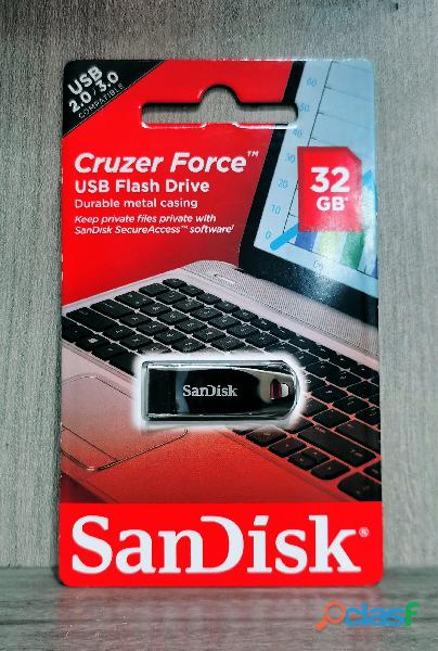 Sandisk Cruzer Force Metal Flash Drive Usb 32gb 3.0/2.0