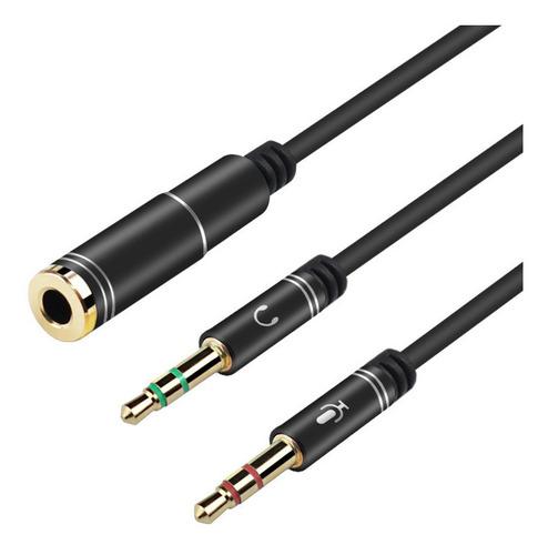 Cable De 2 Jack 3.5 Mm Estéreo Audio Micro A Plug 3.5mm