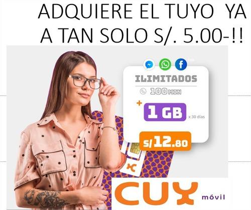 Chips Cuy Movil Reciben Sms, Preactivados- Pormayor