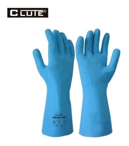 Guantes Nitrilo Livianos 33cm Nitrisoft Uso Prolongado