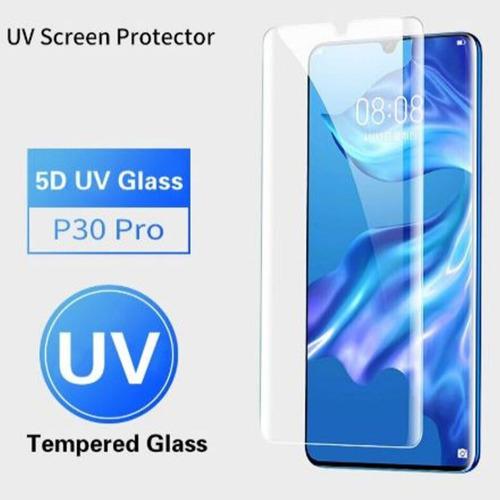 Mica Cristal Vidrio Templado Para Huawei P30 Pro Con Luz Uv