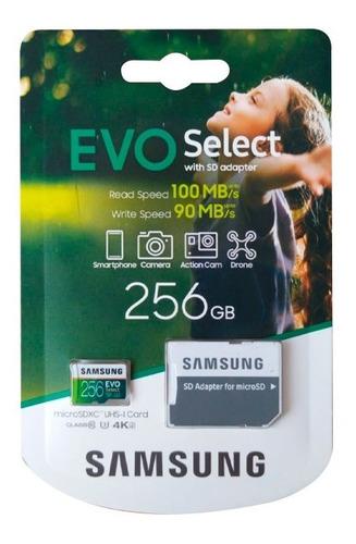 Samsung 256 Gb Microsd Evo Select 90mb/s Uhs-i Micro Sd
