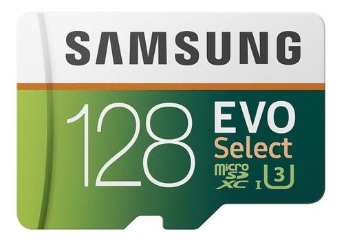 Samsung Micro Sd 128 Gb Evo Select U3 Uhs-i 100 Mb/s 4k