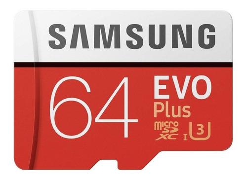 Samsung Micro Sd 64 Gb Evo+ Plus Uhs-i U3 100 Mb/s 4k 2019