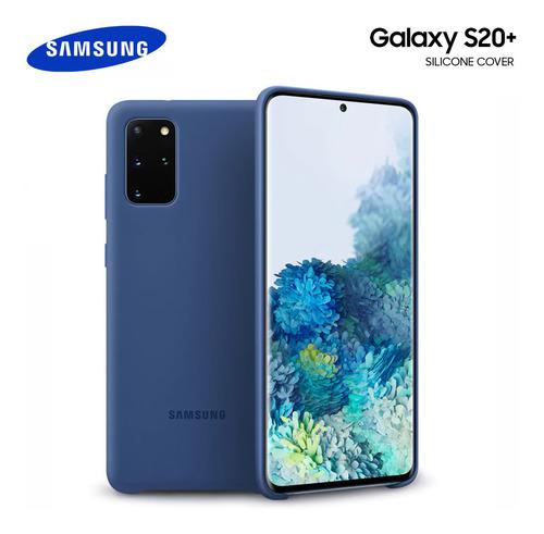 Samsung Silicone Cover @ Galaxy S20 Plus Azul Case Original