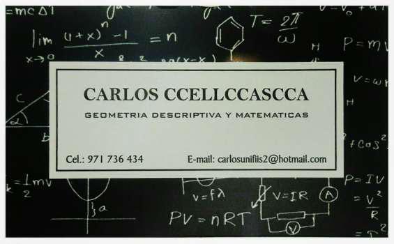 Profesor de geometria descriptiva en Lima