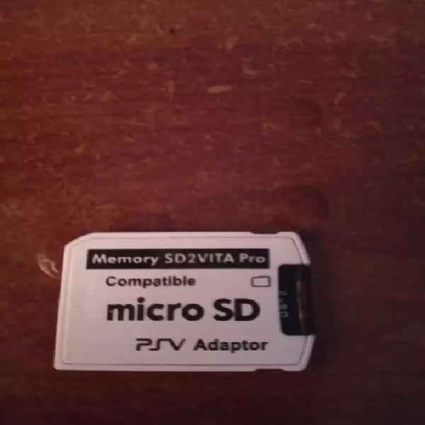 Vendo ADAPTADOR DE MEMORIA PARA PS VITA CON MICRO SD DE 64GB