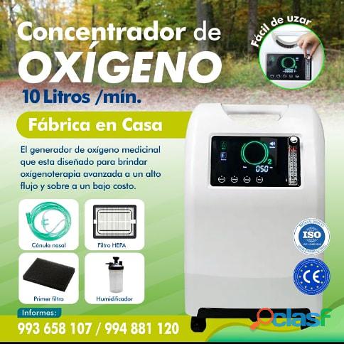Concentrador de Oxígeno Medicinal 10L/ min