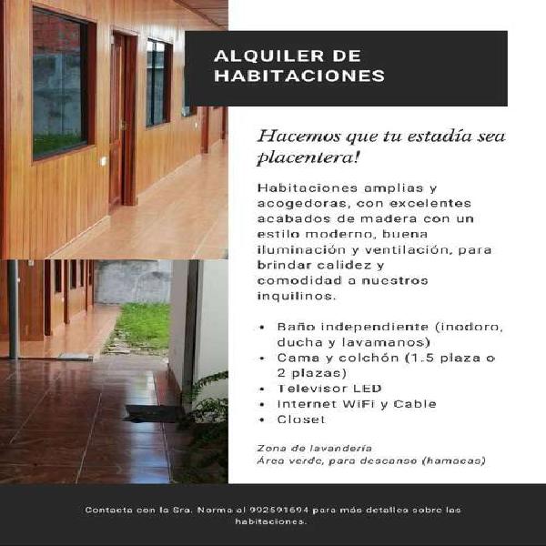 Hospedaje - Habitaciones - Posada - PUCALLPA