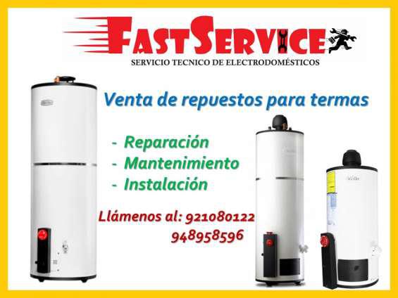 Servicio técnico de termas termotanques calorex en Lima