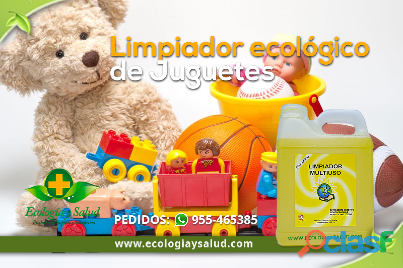 Desinfectante y limpiador ecológico de juguetes