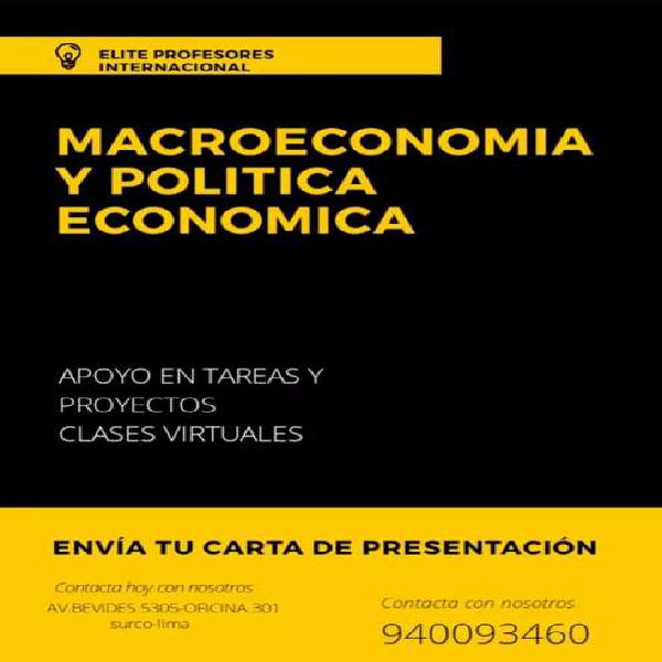 Macroeconomia y politica economica
