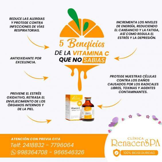 5 beneficios de la vitamina c que no sabias en Lima