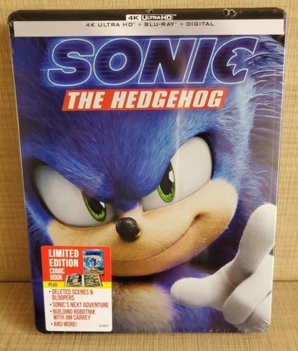 Sonic The Hedgehog Steelbook 4k Comic Book Pelicula Bluray