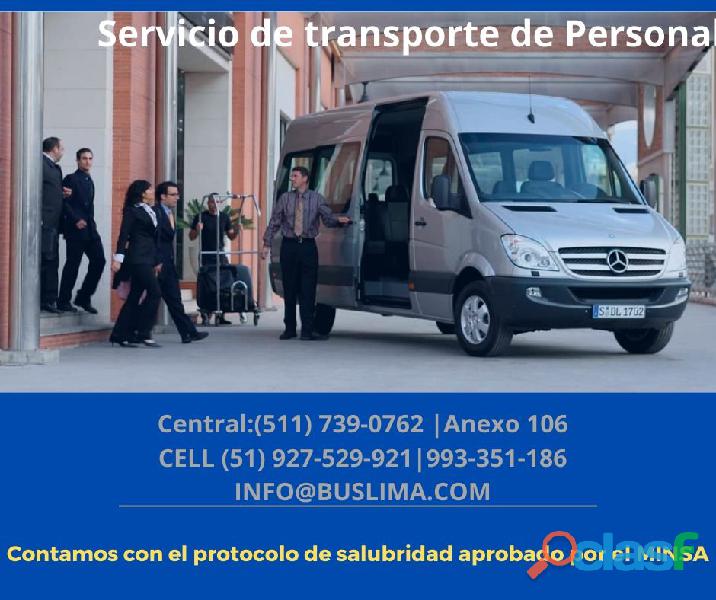 Alquiler de Buses, minibuses, Sprinter para transporte
