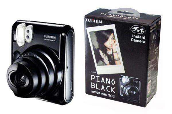 Instax Fujifilm Piano Black Cámara Instantánea