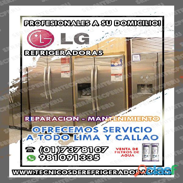 Servicio técnico en Refrigeradoras LG – 981091335