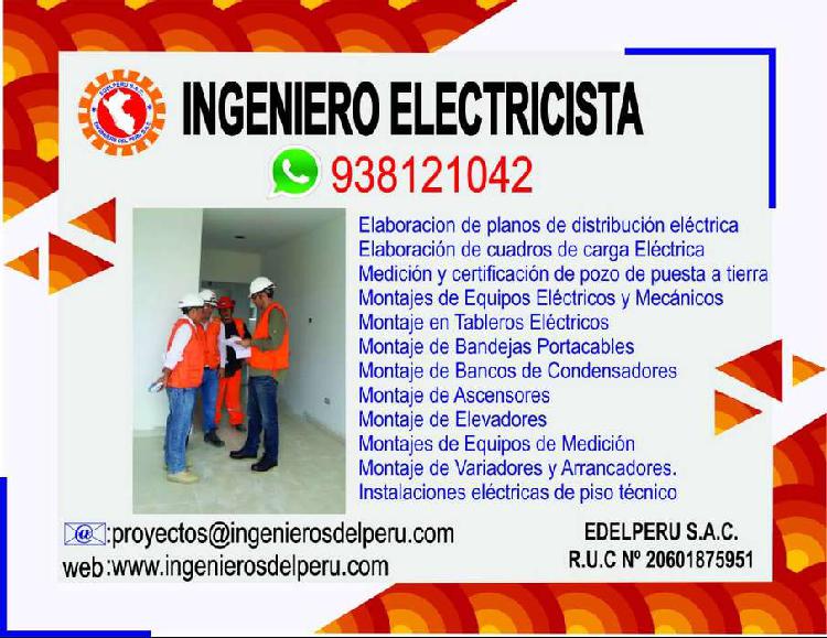 INGENIERO MECANICO ELECTRICISTA, INSTALACIONES ELECTRICAS,