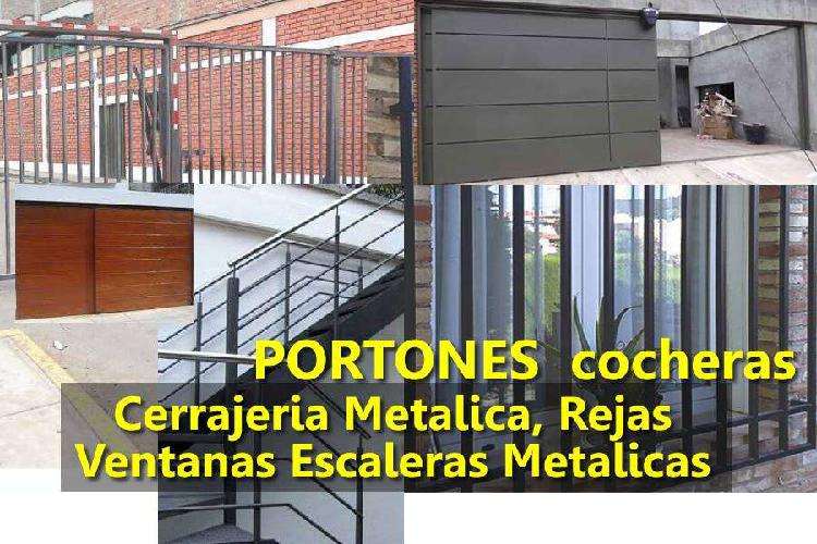 Cerrajeria, PORTONES Rejas Ventanas Escaleras Metalicas de