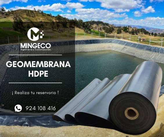 Venta de geomembrana hdpe de 0.50 mm hasta 2.00 mm en Lima
