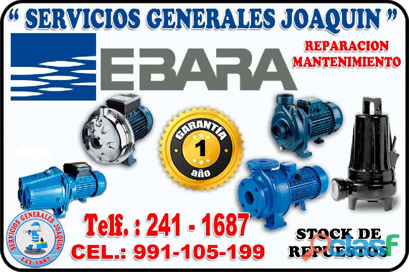 Rebobinados reparacion electrobombas EBARA 991 105 199 en