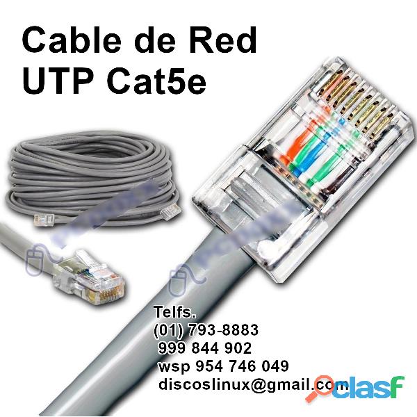 Cable de red para Internet por metros listo para usar Los
