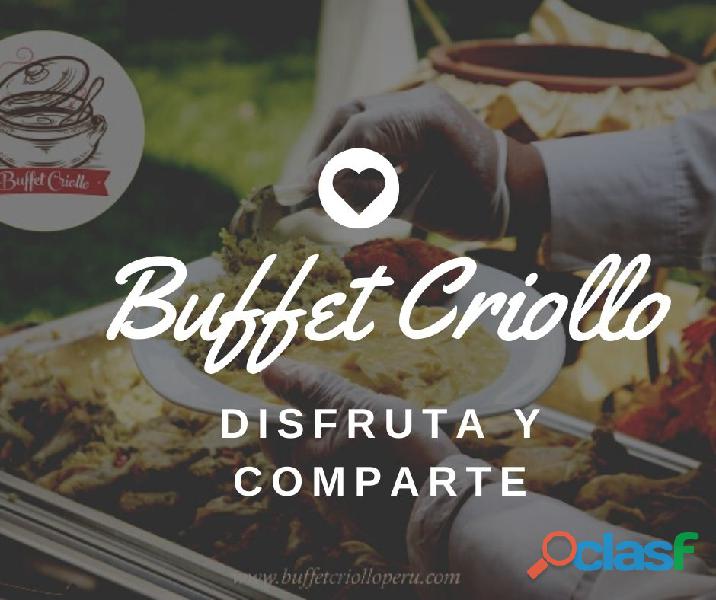 Disfruta el mejor buffet criollo delivery Buffet Criollo