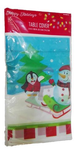 Mantel Plastico Pinguino Hombre Nieve 274cm Regalo Navidad A