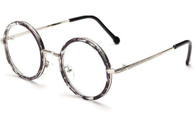 Monturas para lentes de medida estilo Lennon lunas redondas