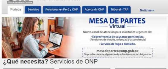 Trámite onp virtual en Lima