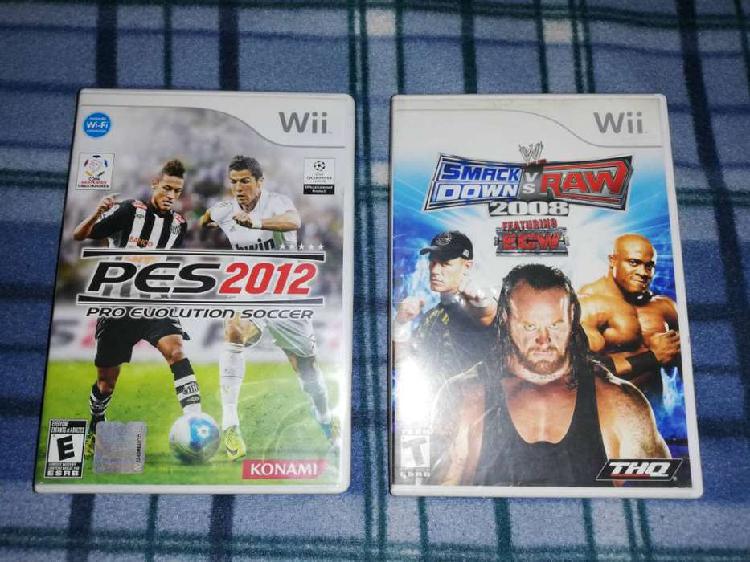 Juegos Originales Wii Wwe Smackdown Vs Raw 2008 Y Pes