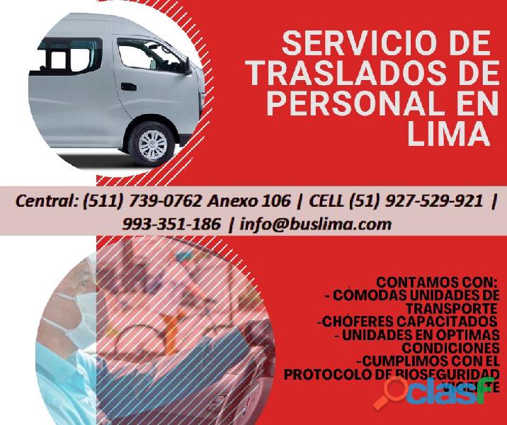 Servicio de Transporte para empresas en todo Lima Perú Lima