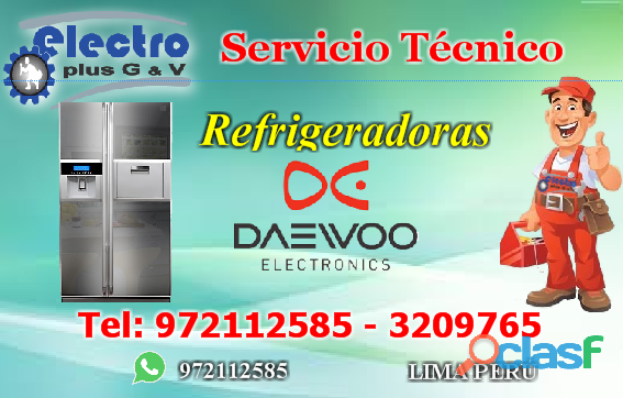 Servicio oferta, servicio técnico de refrigeradoras daewoo,