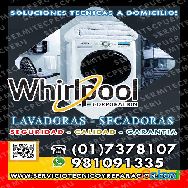 Servicio técnico 24h>> LAVASECAS LAVADORAS WHIRLPOOL |Punta
