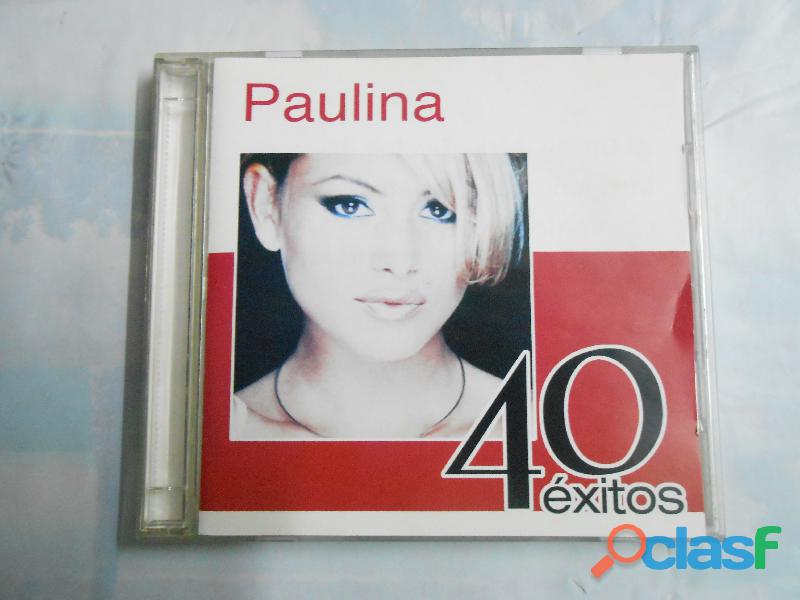 CD doble original Paulina Rubio 40 Exitos de los 90s Edicion