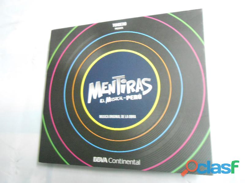 cd doble original Mentiras el musical Perú canciones del