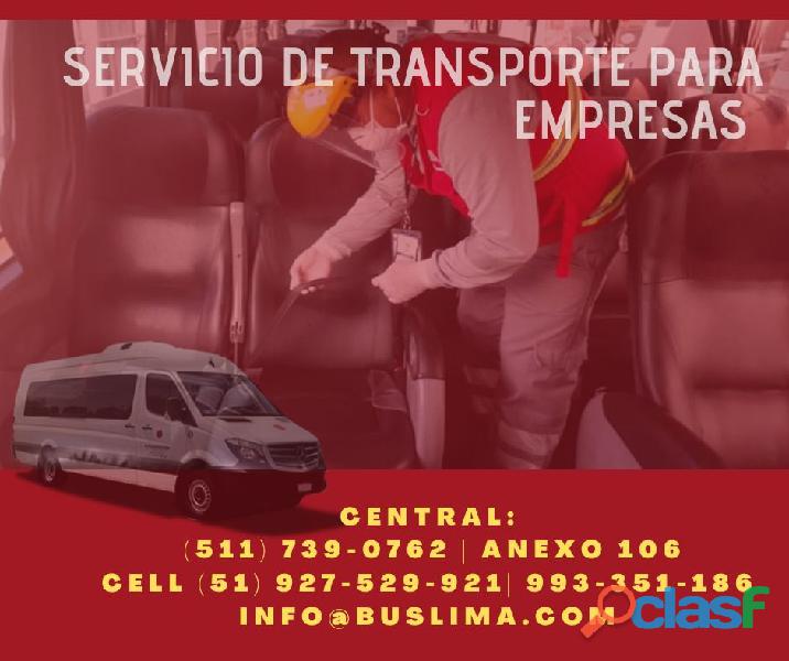 Unidades Sprinter, Van, Coaster y Mas para empresas. EN Lima