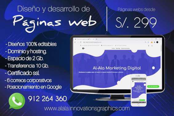 Desarrollo de páginas web y tiendas online en Lima
