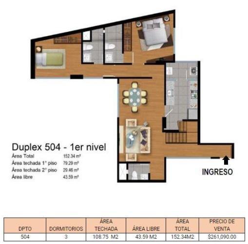 Departamento y Duplex -120m2-160m2-4 Dormitorios-1