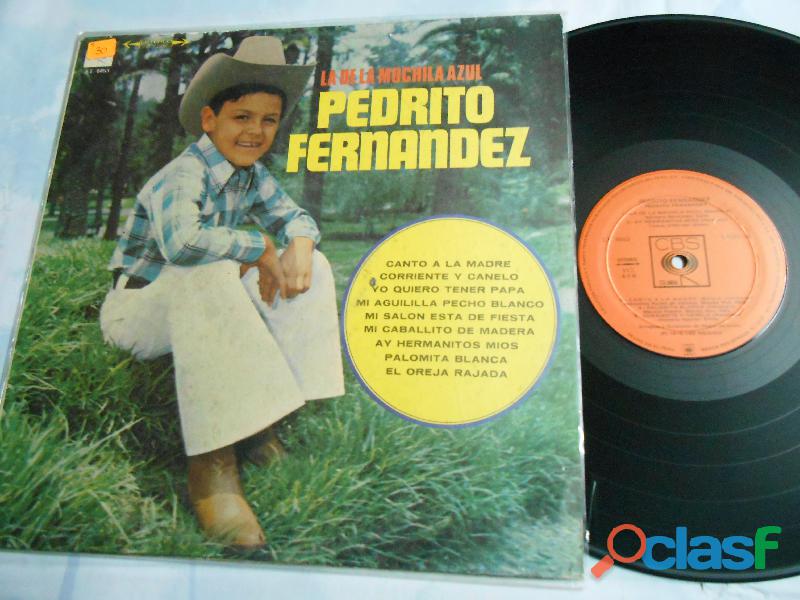 LP Pedrito Fernandez La de la mochila azul 1979 solo para