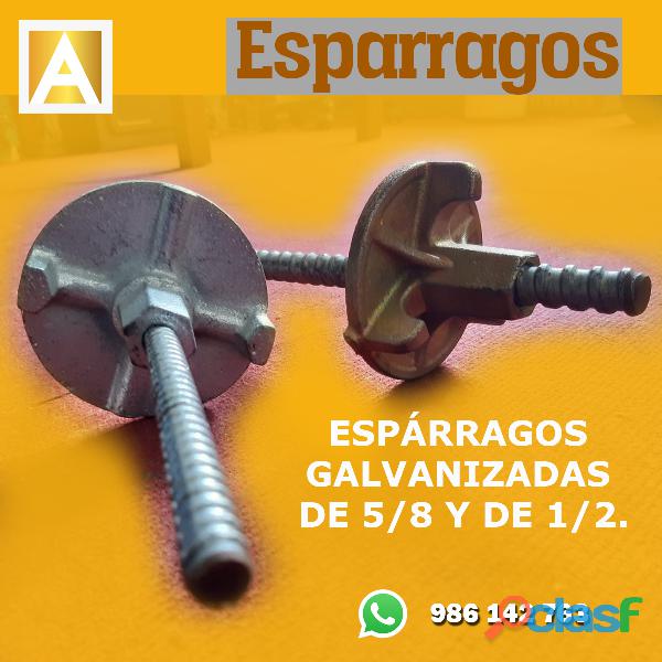 esparragos de 5/8 y de 1/2