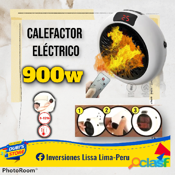 Calefactor Eléctrico de 900 Watt