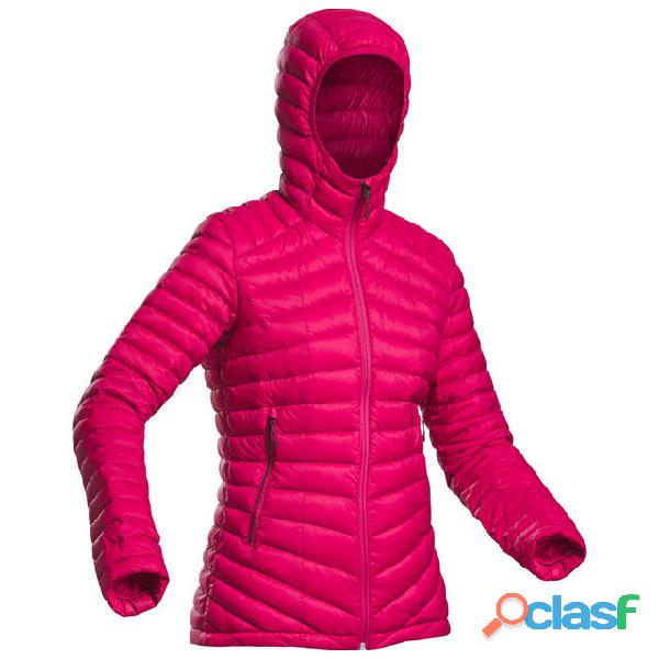 CHAQUETA FULL PLUMAS ROSADO MUJER QUECHUA