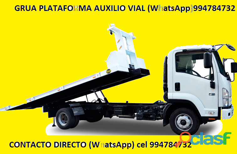 GRUA PLATAFORMA AUXILIO VIAL 994784732